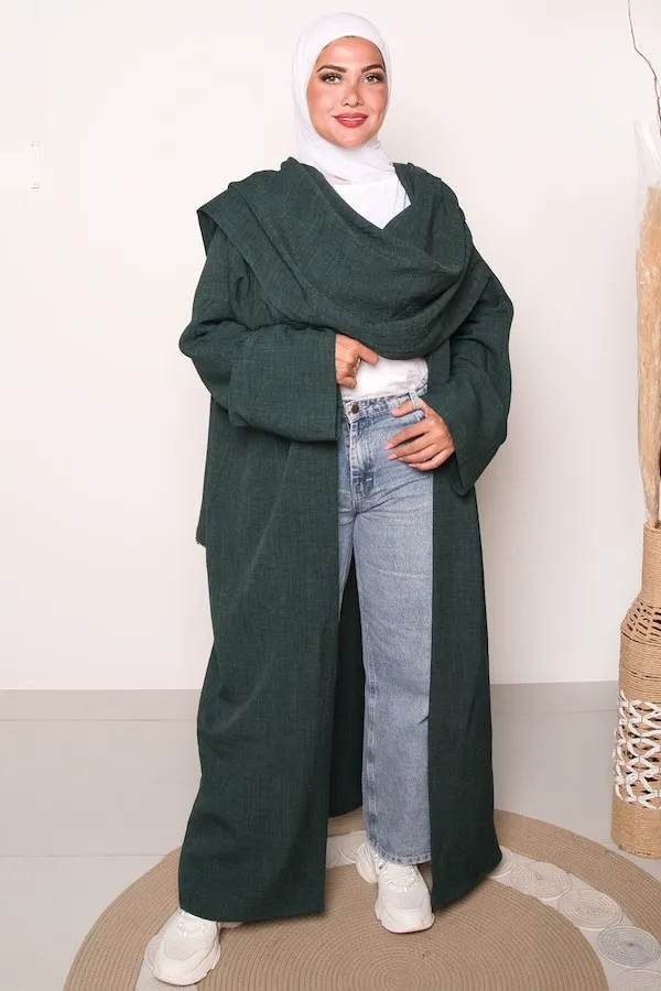 Ardina – Pure Linen Free-Size Cardigan